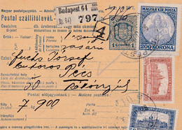 Beigleitkarte Für Paket / Bulletin D'expédition Pour Paquet, 1923 - Parcel Post