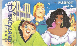 PASS-DISNEYLANDPARIS -1997-LE BOSSU ADULTE-V° N°S 970938-NEUF-Sans Marque Croix-TBE- - Passeports Disney