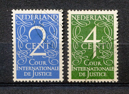 NEDERLAND 1950 - DIENSTZEGERLS 2 EN 4c V. KRIMPEN GEBRUIKT                                                         Hk125 - Dienstmarken