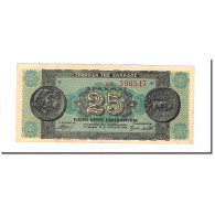 Billet, Grèce, 25,000,000 Drachmai, 1944-08-10, KM:130a, TTB - Griekenland