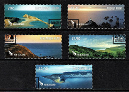 New Zealand 2013 Coastlines Set Of 5 Used - Gebruikt