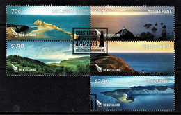 New Zealand 2013 Coastlines Set As Block Of 5 Used - Used Stamps