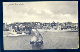 Cpa De Malte -- St Julian's Bay Malta    AOUT22-51 - Malte