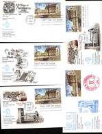 UX145 5 Postal Cards FDC 1990 - 1981-00