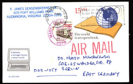 USA UX146 Postal Card Washington DC To EAST GERMANY 1990 - 1981-00