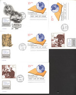 UX146 4 Postal Cards FDC 1990 - 1981-00