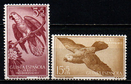 GUINEA SPAGNOLA - 1957 - African Gray Parrot - MH - Guinea Española