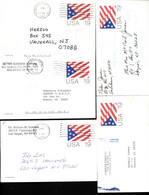 UX153 5 Postal Cards Used 1991-94 - 1981-00