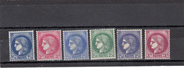 France - Année 1938-41 - Neuf** - N°YT 372/76 - Type Cérès - Unused Stamps