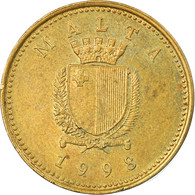 Monnaie, Malte, Cent, 1998, TTB, Nickel-brass, KM:93 - Malte