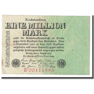 Billet, Allemagne, 1 Million Mark, 1923, 1923-08-09, KM:102a, TTB - 1 Million Mark