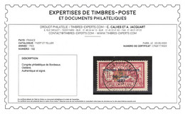 R - YV 182 Oblitéré Plein Centre Du Cachet De L'exposition (sur N** MNH) , Signé CALVES + Certificat , Cote 650+centrage - Used Stamps