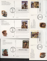 UX178-197 LEGENDS OF THE WEST Postal Cards FDC Fleetwood Lawton OK 1994 Cat.$35.00+ - 1981-00