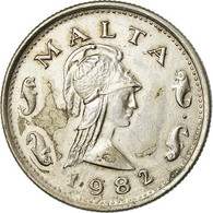 Monnaie, Malte, 2 Cents, 1982, TTB, Copper-nickel, KM:58 - Malte