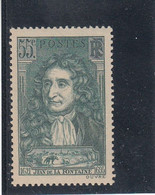 France - Année 1938 - Neuf** - N°YT 397 -  Jean De La Fontaine - Unused Stamps
