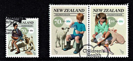 New Zealand 2013 Children's Health Set Of 3 Used - - Oblitérés