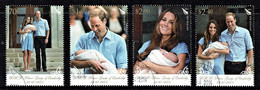 New Zealand 2013 Royal Baby - Prince George Set Of 4 Used - Oblitérés