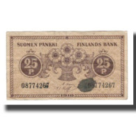 Billet, Finlande, 25 Penniä, 1918, KM:33, B+ - Finlande