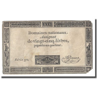 France, 25 Livres, 1793, A.Jame, 1793-06-06, TB+, KM:A71 - Assignats