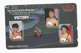 TELECARTE MOTO 8 Heures De SUZUKA OKI HONDA RACING TEAM FEMME - Moto