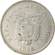 Monnaie, Équateur, 50 Sucres, 1988, TB+, Nickel Clad Steel, KM:93 - Equateur