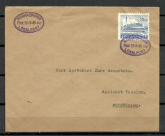 SCHWEDEN Sweden 1945 NORRKÖPING Local Private Post Cover FDC 12.03.1945 - Ortsausgaben