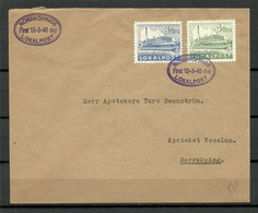 SCHWEDEN Sweden 1945 NORRKÖPING Local Private Post Cover FDC 12.03.1945 - Local Post Stamps