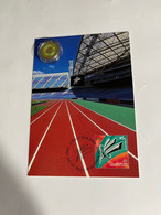 (4 M 4) Australia - 2 X $ 2.00 Paralympic 2020 Coin On 2 X 2000 Paralympic Maxicard (2 Different) - 2 Dollars