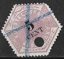 1877-1903 Telegramzegels 5 Cent Donkerlila En Zwart NVPH TG 3 - Telegrafi