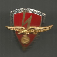 Insigne , Militaria , ARMEE DE L'AIR TRANSMISSION,  DRAGO Paris, 2 Scans , Frais Fr 2.25 E - Airforce