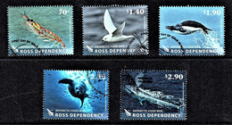 Ross Dependency (NZ) 2013 Antarctic Food Chain Set Of 5 Used - Gebruikt