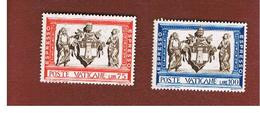 VATICANO - UNIF. E15.E16 ESPRESSO  - 1960 OPERE DI MISERICORDIA (SERIE COMPLETA DI 2) -  (MINT) ** - Eilsendung (Eilpost)