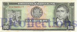 PERU' 100 SOLES ORO 1974 PICK 102c AU+ - Pérou