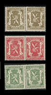 Timbres KP17/19 Tête-bêche Petit Sceau De L’état - 1936 (Kopstaande Zegels) - Tête-bêche [KP] & Inter-panels [KT]