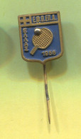 Table Tennis Tischtennis Ping Pong - Greece Federation Association, Vintage Pin Badge Abzeichen - Tennis De Table