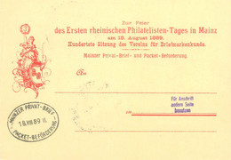 Deutschland Postkarte Zur Feier Des Ersten Rheinischen Philatelisten Tages In Mainz 1962 - Postkarten - Gebraucht