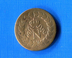 FRANCE  Napoléon 1  Dans L'état, 10 Cents 1814 BB - 10 Centimes