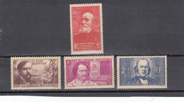 France - Année 1939 - Neuf** - N°YT 436/39 - Au Profit Des Chômeurs Intellectuels - Unused Stamps