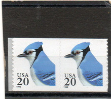 ETATS-UNIS    2 Timbres Se Tenant 20 C   1996    Y&T : 2532a   Roulette    Neufs Sans Charnière - Rollenmarken