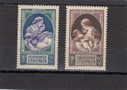 France - Année 1939 - Neuf** - N°YT 440/41 - Propagande En Faveur De La Nativité - Unused Stamps