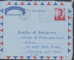 1969. HONG KONG. AEROGRAMME Elizabeth 50 C To USA From HONG KONG 11 MAY 69. - JF427148 - Enteros Postales