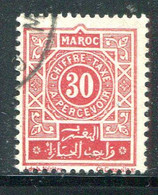 MAROC- Taxe Y&T N°31- Oblitéré - Timbres-taxe