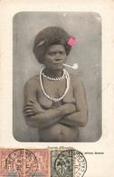 CPA NOUVELLE CALEDONIE - Popinée D'houailou - J Raché éditeur - Pipe - Seins Nus - Colorisé - Nieuw-Caledonië