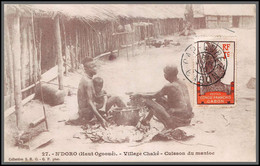 49191 N°49 Guerrier Type N'doro Village Chaké Cuisson Du Manioc 1910 Congo Francais Gabon Carte Maximum (card) - Covers & Documents