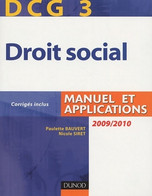 Droit Social 2009/2010 DCG3 De Paulette Bauvert (2009) - Management