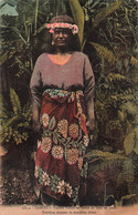 CPA TAHITI - Vahine Tahiti En Tenue De Tous Les Jours - Tahitian Woman In Everyday Dress - Colorisé - Tahiti