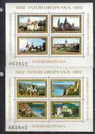 Romania 1982 - INTEREUROPA, Mi-Nr. Bl. 186/187, MNH** - Nuovi