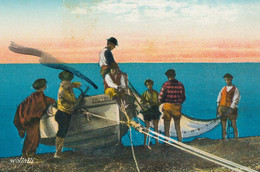 Rarität Litho Fischerboot S. Pietro Pecatori Al Lavoro 1910 Edition Guggenheim - Pêche