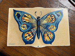 RARE Superbe CPA à Système Art Nouveau Jugendstil * Papillon Butterfly Papillons * Système De Roulette - Mariposas