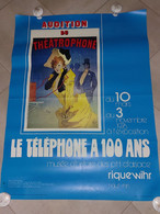 "Le Téléphone à 100 Ans" Affiche Pliée 1976 Riquewihr - 60x80 - TTB - - Afiches